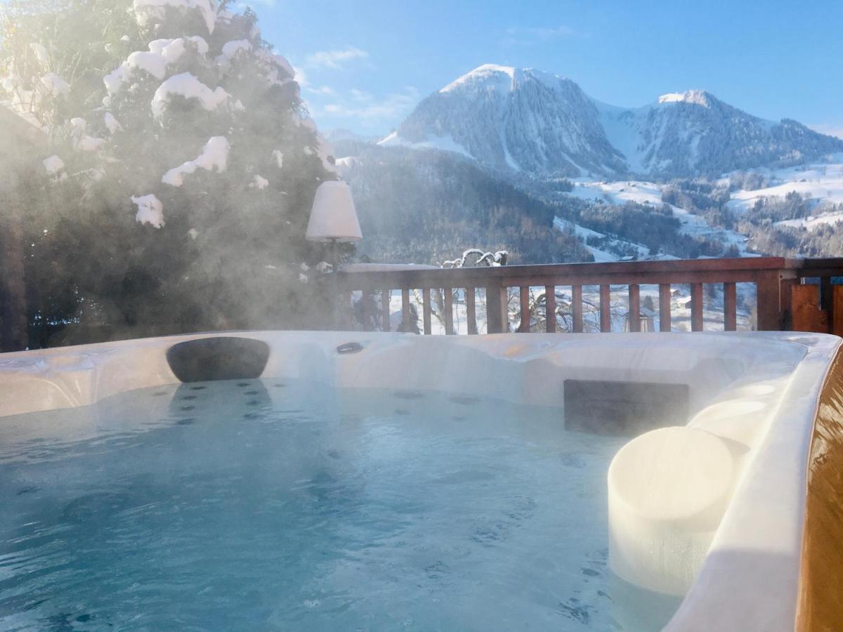 Le Paret Chambres D'Hotes De Charme & Spa Manigod Exterior foto